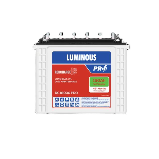 Luminous Red Charge RC18000 Tall Tubular Battery